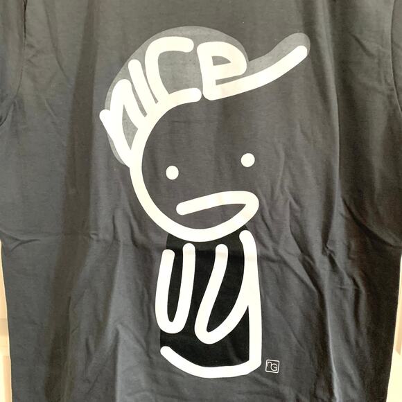 NEW Wong Fu Productions Nice Guy Graphic T-shirt in Gray - Picture 2 of 6